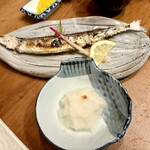 富田屋 - 焼生サンマ(オロシ付)中