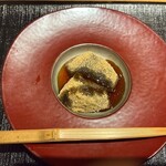 おかもと - 蕨餅　黒蜜掛け　