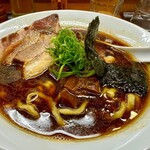 中華そば 喜富 - 地鶏醤油そば1000円　太麺