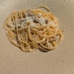 梅田 ブルーバード - ポルチーニ茸のクリームソースパスタ