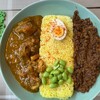 カリー ダイス - あいがけカレー1200円 ライス300g (通常200g)