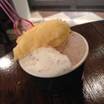 ジェラテリア アクオリーナ - 3種盛　オルツォ　ミエーレ・エ・セーザモ　きよみ（630円）