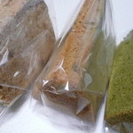 ニコリ - 今回はラベンダー・抹茶・紅茶のシフォンを。