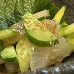 焼きもの家 慶 - すずきの茎わさび和え@880円