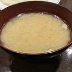 ハンバーグの店 ベア - 味噌汁