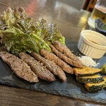 焼きもの家 慶 - 常陸牛ハラミ炭火焼き@1800円