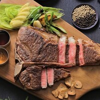 	 ◆極上"常陸牛" Tボーンステーキ◆豪快！骨付き800g超え"希少部位"を堪能コース（平日限定）