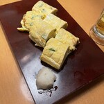 日本海莊屋 富山站前店 - 厚焼き玉子（九条葱入り）
