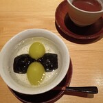 永山 - シャインマスカット、ナガノパープル、広島レモンのゼリー、高松和三盆のプディング
