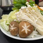 やすだ - 特上しゃぶしゃぶの野菜2人前
