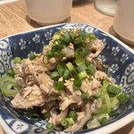 吟醸マグロ - 本マグロのすじ皮ポン酢！