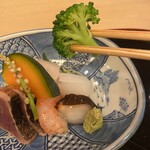 山玄茶 - 下にイカが隠れてました