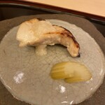 山玄茶 - サワラの塩麹焼き、セロリ