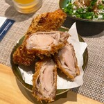 甘藍 - 新生姜の肉巻きフライです