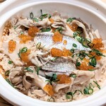 和ぐや - 真鯛と舞茸の土鍋ご飯〜いくらのせ〜