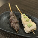 はるじろう - 砂肝塩　198円　　　　ささみわさび　198円