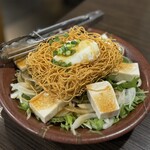 はるじろう - 水菜と豆腐のぱりぱりサラダ　616円