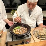 心根 - 猪肉きのこ鍋