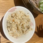 うどん平 - かしわご飯150円