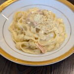フワッティー カフェ - 腰塚ベーコンのカルボナーラ