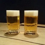 とく山 - ［２回目］サントリープレミアムモルツ・ひと口生(400円)