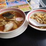 幸楽苑 - 中華そばチャーハンセット(平日10時～15時販売)790円