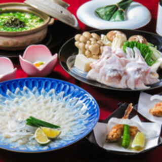 ふぐ料理を贅沢に味わえるフルコース