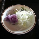 蕎遊庵 - 薬味　山葵が無かった