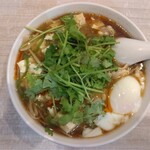 麺や二代目 夜来香 - 黒酢とパクチーのスーラ―タンメン：１０５０円（税込）【２０２４年１０月撮影】