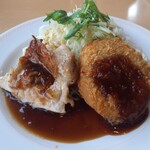 ジョイフル - てりやきチキンステーキ＆ポテトコロッケ