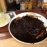 馬場南海 - カツカレールー大盛り、ライス大盛りは激盛り