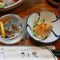 淡路島 さと味 - 小鉢はハモとサワラ