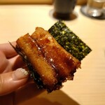 鮨 由う - 煮穴子の竜田揚げ