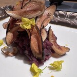 SCALAE - ・柚子皮を削りかけて
      ・菜の花の花
      ・西洋牛蒡の揚げ
      ・堀川牛蒡とイタリア米のリゾット