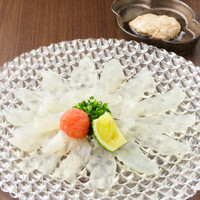 カワハギ肝付 刺身