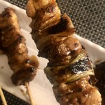 やきとり 鳥一番 - ネギマ（タレ）