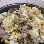ペッパーランチ - ☘️ 鉄板ジュージューで美味しさ倍増です‼️
　かき混ぜると更にいい匂いが　(^｡^)/
