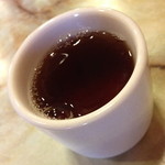 盛華楼 - お茶は、ウーロン茶が提供されます。２０１４年４月