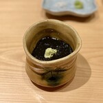 鮨処 やまと - 海苔の佃煮の茶碗蒸し