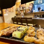 魚龍 - 串焼きおまかせ5本盛り合せ