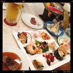 Hoteru Fuji Bettei Bibou - シェフがその場で焼きたてのステーキ、握り立てのお寿司、揚げたての天ぷらが食べ放題꒰ ॢö৺ö ૢ๑꒱一巡でお腹いっぱい( ⌒⃘ཽ⃜ ◞ළ̆◟ ⌒⃘ཽ⃜ ) ❤⃛お代わりできませんでした。一泊二食で9800円やすー