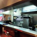 中華蕎麦 金魚 - 厨房の様子