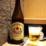 おみ乃 - サッポロ ラガービール 赤星