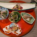 季肴 からはし - お造り五種