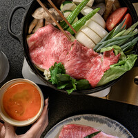 【個室プラン】土日祝限定ランチ 箔特製～【近江牛】すき焼き会席～
