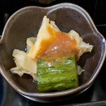 和食 八木や - ツブ貝と胡瓜の酢味噌