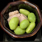 和食 八木や - 鮭の白子旨煮と枝豆