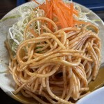 二葉食堂 - ☆副菜のスパゲティと野菜もしっかり入ってます❗️この定食は破格m(_ _)m
