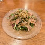 鉄板焼じろう - 新牛蒡とデュロック豚の生ハム