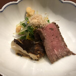 人形町今半 - 松茸/ローストビーフ